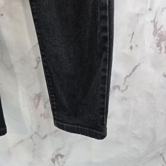 Everlane Jeans 28 X 26 Black High Rise Skinny Denim High Rise Ankle Crop TTS - Picture 4 of 10